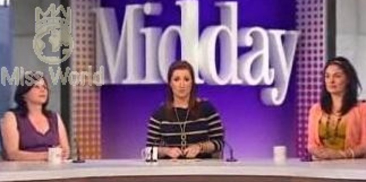 Mr World appears on TV Mr World